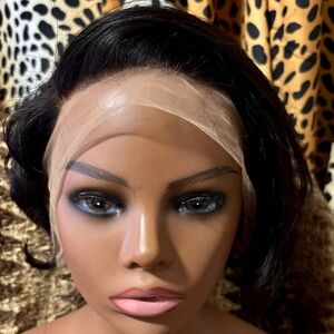 Sleek Black Lace Front Wig